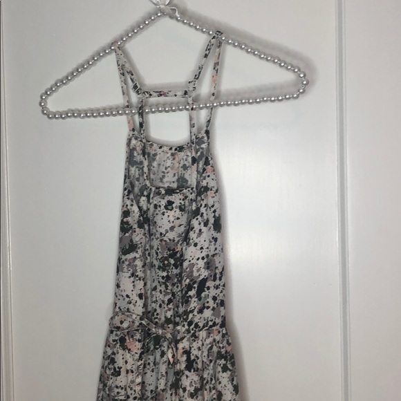 Treasure & Bond Girls Beige Green Splatter Dress M - Picture 6 of 6